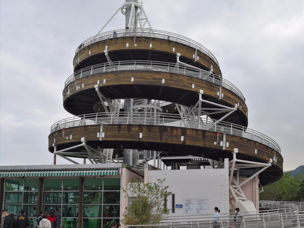 Spiral Lookout Tower Tai Po Waterfront Park Hong Kong